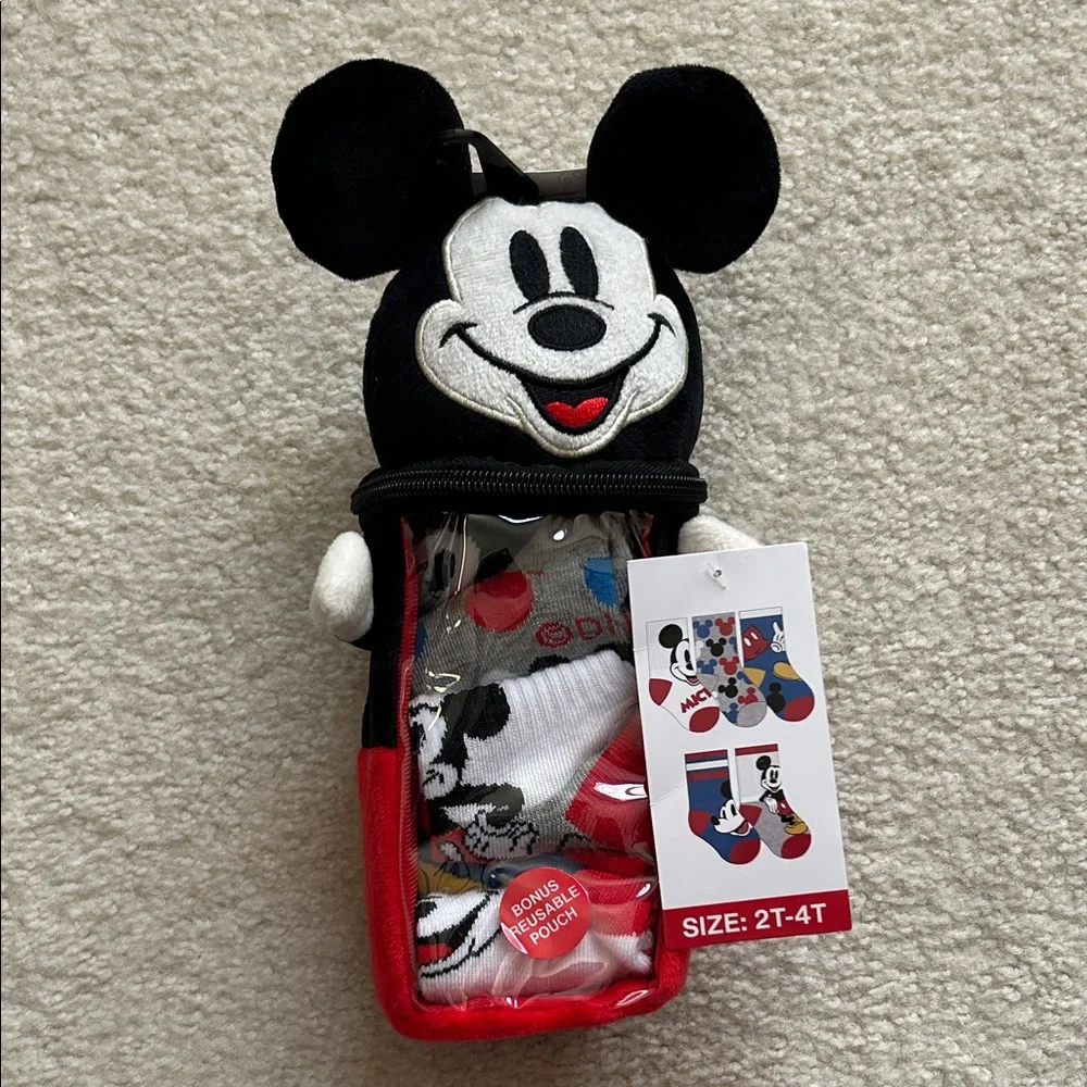 Disney Socks w/Reusable Pouch